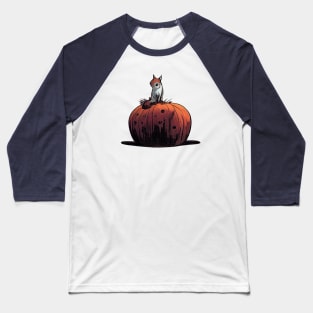 Red squirrel on a pumpkin Baseball T-Shirt